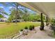 Well-maintained front yard with healthy green grass and plants at 4 Catawba Ct., Myrtle Beach, SC 29588