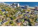 Stunning aerial view of the home near the beach, nestled among lush trees with easy access to coastal amenities at 407 15Th Ave. S, North Myrtle Beach, SC 29582
