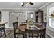 Cozy dining area featuring an oval table, wood flooring, and natural light from the window at 407 15Th Ave. S, North Myrtle Beach, SC 29582