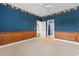 Bedroom featuring plush carpeting, ceiling fan, wood trim and access to ensuite bathroom at 4084 Hagwood Circle, Conway, SC 29526