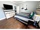 Comfortable bedroom featuring stylish decor and a view to other rooms at 412 29Th Ave. N, North Myrtle Beach, SC 29582