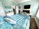 Bedroom featuring blue decor, a work space and an ensuite bathroom at 412 29Th Ave. N, North Myrtle Beach, SC 29582