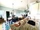 Open-concept kitchen and dining area with modern finishes and seating at 412 29Th Ave. N, North Myrtle Beach, SC 29582