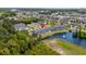 Aerial shot showcasing property's prime location near a lake and offering stunning waterfront views at 4503 W Harbour Ct. # S9, Little River, SC 29566