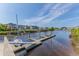Picturesque view of the waterway, boat docks and colorful waterfront homes on a sunny day at 4503 W Harbour Ct. # S9, Little River, SC 29566