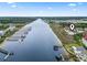 Aerial view of community located on an inter coastal waterway at 4616 Greenbriar Dr. # H-4, Little River, SC 29566