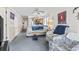 Spacious living room featuring nautical decor and views into the kitchen area at 4616 Greenbriar Dr. # H-4, Little River, SC 29566