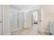 Modern bathroom with a glass-enclosed shower and easy access to the Primary bedroom at 512 Haven View Way, Murrells Inlet, SC 29576