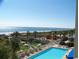 Stunning aerial view with a pool, the beach, and the ocean at 5300 N Ocean Blvd. # 310, Myrtle Beach, SC 29577