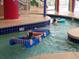 Relaxing lazy river featuring inflatable ride and colorful columns, perfect for a leisurely swim at 5300 N Ocean Blvd. # 310, Myrtle Beach, SC 29577