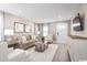 Relaxing living room with a plush sofa, modern entertainment center, and inviting atmosphere at 532 Ryegrass Way # 0029B, Murrells Inlet, SC 29576