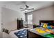 Bright bedroom featuring playful decor, comfortable bed, and plenty of natural light at 777 Woodland Farms Circle, Aynor, SC 29511
