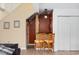 Unique bar area with bamboo accents and adjacent seating at 1012 Possum Trot Rd. # F 42, North Myrtle Beach, SC 29582