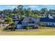 Rear exterior view of a stunning home with a screened-in porch and beautifully landscaped backyard at 1017 Gallinule Dr., Conway, SC 29526