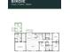Detailed floor plan showcasing the layout of this four bedroom, two bath home at 116 Forman Way, Aynor, SC 29511