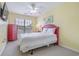 Bright bedroom with a large window at 118A 6Th Ave. N, Surfside Beach, SC 29575