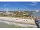 Aerial view of Myrtle Beach showing the beach, hotels, and attractions at 1200 N Ocean Blvd. # 710, Myrtle Beach, SC 29577