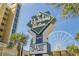 Holiday Pavilion's sign boasts its boardwalk location and heated pools, AAA Three Diamond rating, plus it is near the SkyWheel at 1200 N Ocean Blvd. # 710, Myrtle Beach, SC 29577