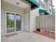 This patio offers sliding door access, along with a privacy fence at 130 Scotch Broom Dr. # H-103, Little River, SC 29566