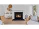 Cozy fireplace with elegant mantel, creating a warm and inviting atmosphere in the living space at 1301 Bay View Ct., North Myrtle Beach, SC 29582
