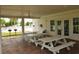 Outdoor pavilion with picnic tables, providing a shaded area for gatherings by the community pool at 1308 Riverport Dr., Conway, SC 29526