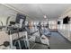Well-equipped gym space with various machines and beautiful views at 1501 S Ocean Blvd. # 1044, Myrtle Beach, SC 29577