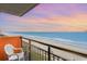 Relaxing balcony view with ocean scenery and a comfortable chair at 1501 S Ocean Blvd. # 842, Myrtle Beach, SC 29577