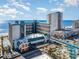 A beautiful exterior view of the oceanfront resort and waterpark under a sunny sky at 1501 S Ocean Blvd. # 842, Myrtle Beach, SC 29577