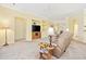 Comfortable living room with plush seating, built-in shelving, and lots of natural light at 1504 Sedgefield Dr., Murrells Inlet, SC 29576