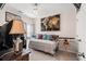 The bedroom features stylish wall decor, a comfortable daybed, and an airplane model at 155 Marsh Deer Place, Surfside Beach, SC 29575
