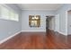 Dining area with hardwood floors and view of the kitchen and hallway at 1881 Willowcress Ln., Myrtle Beach, SC 29577