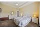 This bedroom offers a cozy, inviting space with carpeted floors, natural light and neutral color palette at 195 Cupola Dr., Longs, SC 29568