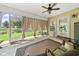 Outdoor patio with ceiling fan, curtains, and furniture at 246 Laurel Bay Dr., Murrells Inlet, SC 29576