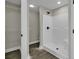 Clean bathroom featuring a stand up shower with a neutral palette and an adjacent walk in closet at 2919 Hughes Gasque Rd., Aynor, SC 29511