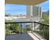 Wide balcony view highlights the surrounding neighborhood and towering buildings in the distance at 310 N 73Rd Ave. N # 5D, Myrtle Beach, SC 29572
