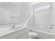 Full bathroom featuring a vanity with updated hardware, a toilet and a tub with a shower at 3324 Little Bay Dr., Conway, SC 29526