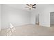 Minimalist bedroom with neutral carpet, ceiling fan and plenty of natural light at 3324 Little Bay Dr., Conway, SC 29526