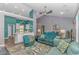 Spacious open-concept living area with a large kitchen and comfortable seating area at 3907 Club Course Dr., North Myrtle Beach, SC 29582