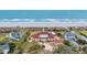 Stunning oceanfront estate with a red roof, private pool and lush landscaping at 4204 N Ocean Blvd., Myrtle Beach, SC 29577