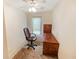 Office featuring modern leather rolling chair and a wooden desk at 4391 Party Pines Rd., Conway, SC 29526