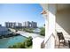 Balcony view shows the neighborhood, bridge, and waterway at 502 48Th Ave. S # 402, North Myrtle Beach, SC 29582