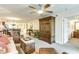 Inviting living room with neutral carpet, ceiling fan, and elegant decor at 502 48Th Ave. S # 402, North Myrtle Beach, SC 29582