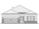 Front elevation of the new home showing the garage, front door and front window at 56 Henderson Way, Pawleys Island, SC 29585