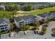Scenic aerial view of condo community featuring balconies and golf course views at 5751 Oyster Catcher Dr. # 431, North Myrtle Beach, SC 29582