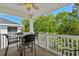 The covered balcony features a ceiling fan and relaxing views at 5751 Oyster Catcher Dr. # 431, North Myrtle Beach, SC 29582