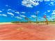 Brightly colored outdoor basketball court with palm trees offers a fun recreational space near the beach at 6001-1592 South Kings Hwy., Myrtle Beach, SC 29575