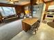Cozy open kitchen with adjacent living space and wood accents throughout at 6001-5117 S Kings Hwy., Myrtle Beach, SC 29575