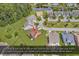 Aerial view of the home nestled in a private, low-traffic loop near a green space at 632 Serendipity Circle, Murrells Inlet, SC 29576