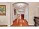 Elegant entryway with hardwood floors and an open view to the living spaces at 632 Serendipity Circle, Murrells Inlet, SC 29576