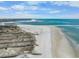 Panoramic beach and ocean aerial view, complemented by wooden walkways providing convenient beach access at 741 Tuckers Rd., Pawleys Island, SC 29585